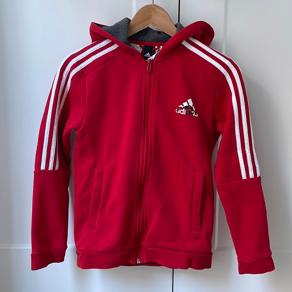 Kids Adidas red track jacket